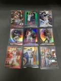 9 Card Lot of REFRACTORS and PRIZMS from Huge Collection with Stars Rookies & More