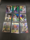 9 Card Lot of REFRACTORS and PRIZMS from Huge Collection with Stars Rookies & More