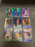 9 Card Lot of REFRACTORS and PRIZMS from Huge Collection with Stars Rookies & More
