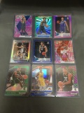 9 Card Lot of REFRACTORS and PRIZMS from Huge Collection with Stars Rookies & More