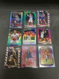 9 Card Lot of REFRACTORS and PRIZMS from Huge Collection with Stars Rookies & More