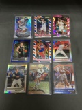 9 Card Lot of REFRACTORS and PRIZMS from Huge Collection with Stars Rookies & More