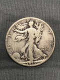 1935-D United States Walking Liberty Silver Half Dollar - 90% Silver Coin from Estate