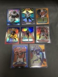 9 Card Lot of REFRACTORS and PRIZMS from Huge Collection with Stars Rookies & More