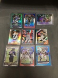 9 Card Lot of REFRACTORS and PRIZMS from Huge Collection with Stars Rookies & More