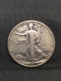 1937 United States Walking Liberty Silver Half Dollar - 90% Silver Coin from Estate