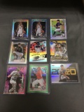 9 Card Lot of REFRACTORS and PRIZMS from Huge Collection with Stars Rookies & More