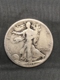 1918-S United States Walking Liberty Silver Half Dollar - 90% Silver Coin from Estate