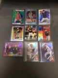 9 Card Lot of REFRACTORS and PRIZMS from Huge Collection with Stars Rookies & More