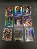 9 Card Lot of REFRACTORS and PRIZMS from Huge Collection with Stars Rookies & More
