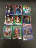 9 Card Lot of REFRACTORS and PRIZMS from Huge Collection with Stars Rookies & More