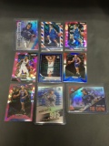 9 Card Lot of REFRACTORS and PRIZMS from Huge Collection with Stars Rookies & More