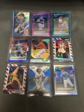9 Card Lot of REFRACTORS and PRIZMS from Huge Collection with Stars Rookies & More