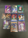 9 Card Lot of REFRACTORS and PRIZMS from Huge Collection with Stars Rookies & More