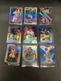 9 Card Lot of REFRACTORS and PRIZMS from Huge Collection with Stars Rookies & More