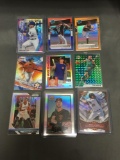 9 Card Lot of REFRACTORS and PRIZMS from Huge Collection with Stars Rookies & More