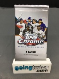 Factory Sealed 2020 TOPPS CHROME Baseball Update Series 4 Card Pack