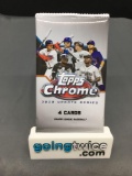 Factory Sealed 2020 TOPPS CHROME Baseball Update Series 4 Card Pack