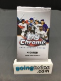 Factory Sealed 2020 TOPPS CHROME Baseball Update Series 4 Card Pack