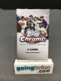Factory Sealed 2020 TOPPS CHROME Baseball Update Series 4 Card Pack
