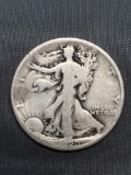 1920 United States Walking Liberty Silver Half Dollar - 90% Silver Coin from Estate