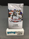 Factory Sealed 2020 TOPPS CHROME Baseball Update Series 4 Card Pack