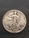 1941 United States Walking Liberty Silver Half Dollar - 90% Silver Coin from Estate