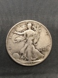 1943 United States Walking Liberty Silver Half Dollar - 90% Silver Coin from Estate