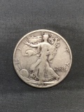 1943-S United States Walking Liberty Silver Half Dollar - 90% Silver Coin from Estate