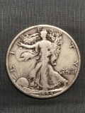 1944-D United States Walking Liberty Silver Half Dollar - 90% Silver Coin from Estate