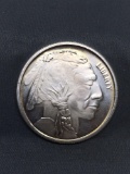 1 Troy Ounce .999 Fine Silver Indian Head Buffalo SIlver Bullion Round Coin