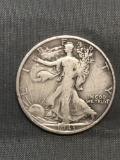 1943-S United States Walking Liberty Silver Half Dollar - 90% Silver Coin from Estate