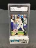 GMA Graded 2003 Fleer Ultra #DU1 DEREK JETER Trading Card - NM 7