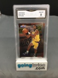 GMA Graded 1996 NBA Hoops Basketball #3 KOBE BRYANT Rookie Trading Card - NM-MT 8