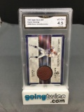 GMA Graded 1999 Upper Deck MVP Football #PMS PEYTON MANNING Game Used Jersey Card - VG-EX+ 4.5