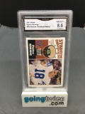 GMA Graded 2001 Topps Finest Football #PM PEYTON MANNING Trading Card - NM-MT+ 8.5