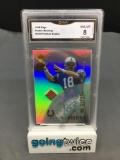 GMA Graded 1998 Edge Football #NNO PEYTON MANNING Rookie Autographed Trading Card - NM-MT 8