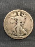 1923-S United States Walking Liberty Silver Half Dollar - 90% Silver Coin from Estate