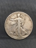 1944-D United States Walking Liberty Silver Half Dollar - 90% Silver Coin from Estate