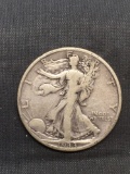 1933-S United States Walking Liberty Silver Half Dollar - 90% Silver Coin from Estate