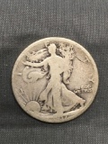 1917 United States Walking Liberty Silver Half Dollar - 90% Silver Coin from Estate
