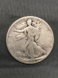 1927-S United States Walking Liberty Silver Half Dollar - 90% Silver Coin from Estate