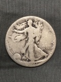 1923-S United States Walking Liberty Silver Half Dollar - 90% Silver Coin from Estate