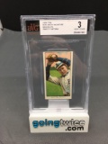 BVG Beckett Graded 1909 T206 #241 MARTY MCINTYRE Dodgers Tobacco Baseball Card - VG 3