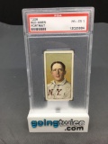 PSA Graded 1909 T206 RED AMES Portrait Piedmont Tobacco Baseball Card - PR 1