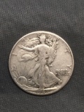 1942 United States Walking Liberty Silver Half Dollar - 90% Silver Coin from Estate