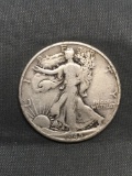 1945 United States Walking Liberty Silver Half Dollar - 90% Silver Coin from Estate
