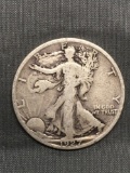 1927-S United States Walking Liberty Silver Half Dollar - 90% Silver Coin from Estate