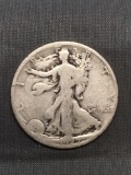 1927-S United States Walking Liberty Silver Half Dollar - 90% Silver Coin from Estate