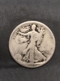 1918 United States Walking Liberty Silver Half Dollar - 90% Silver Coin from Estate